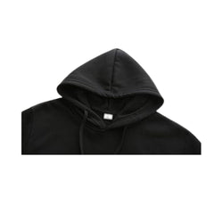 The Ultimate Comfort: Plain Classic Zipper Hoodie Unisex  (Black)