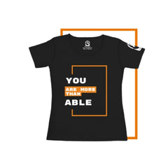 Empowered Beyond Measure: You are Able Black Premium T-Shirt Women 