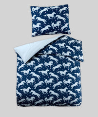 Running Horse Single Duvet Cover 3pcs Complete Set