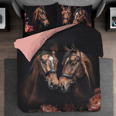 Duvet Cover and Pillow cover Horse