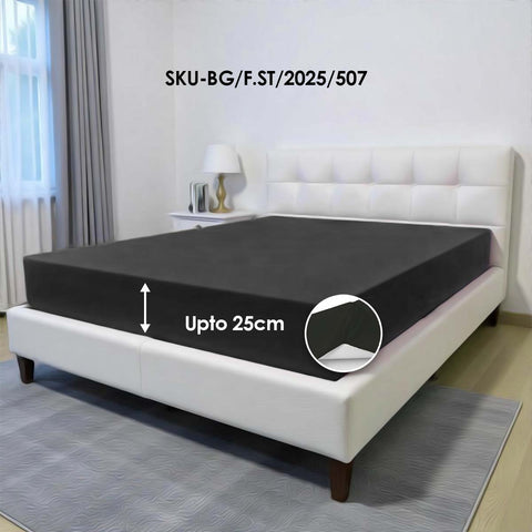 Fitted Bedsheets Black