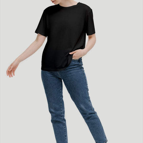 Plain | Half Sleeves T-Shirt | Women