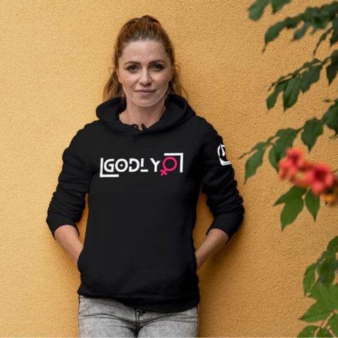 Empowerment Essential: Super Classic Black Hoodie Women