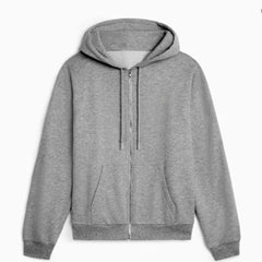 Essential Comfort: The Plain Classic Zipper Hoodie Unisex