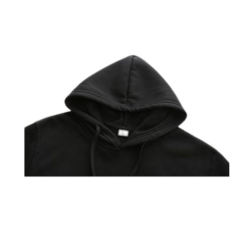 The Ultimate Comfort: Plain Classic Zipper Hoodie Unisex  (Black)