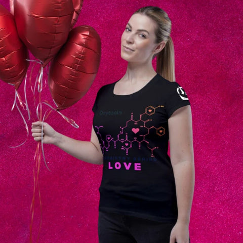 Empowerment in Every Wear: Oxytocin Love T-Shirt Women Black