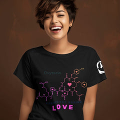 Empowerment in Every Wear: Oxytocin Love T-Shirt Women Black