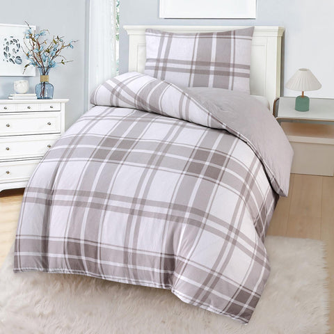 Large Checks Single Duvet Cover