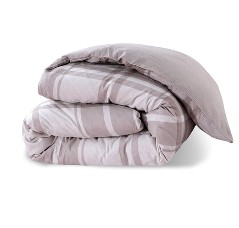 Large Checks Double Duvet Cover