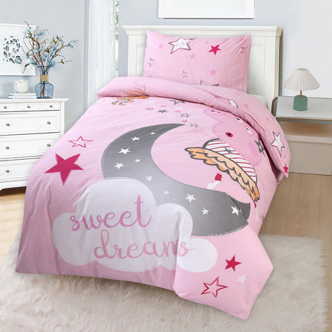 Sweet Dreams Single Duvet Cover 3pcs Complete Set
