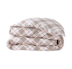 Brown Checkered Double Duvet Cover