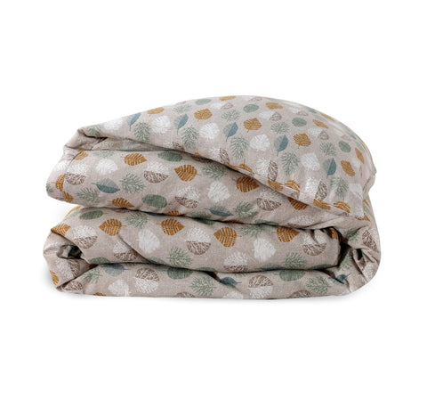 Multi Colours Leaves - Double Duvet Cover