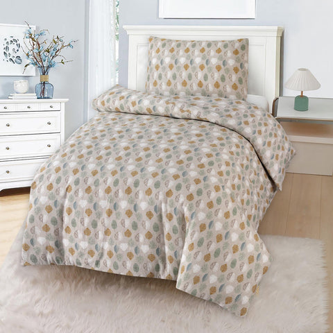 Multi Colours Leaves - Single Duvet Cover