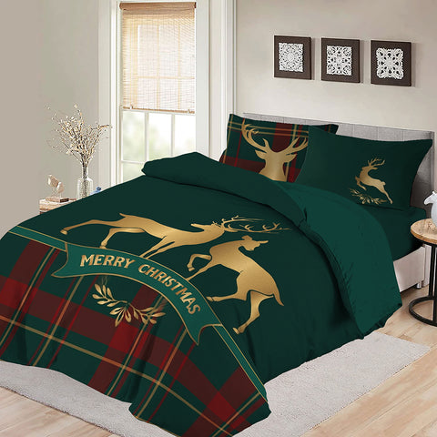 Duvet Cover and Pillow cover Christmas Reindeer