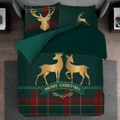 Duvet Cover and Pillow cover Christmas Reindeer