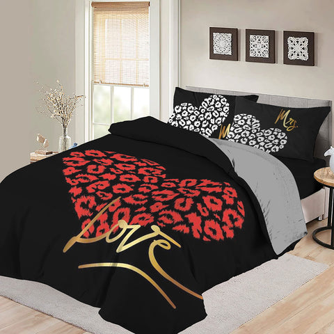 Duvet Cover and Pillow cover Heart