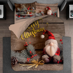 Duvet Cover and Pillow cover Christmas Gnome (tomte)